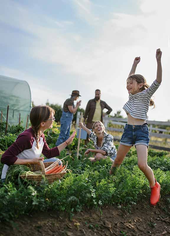 Children at the farm