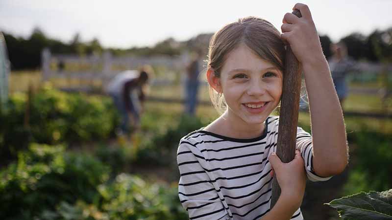 Children at the farm
